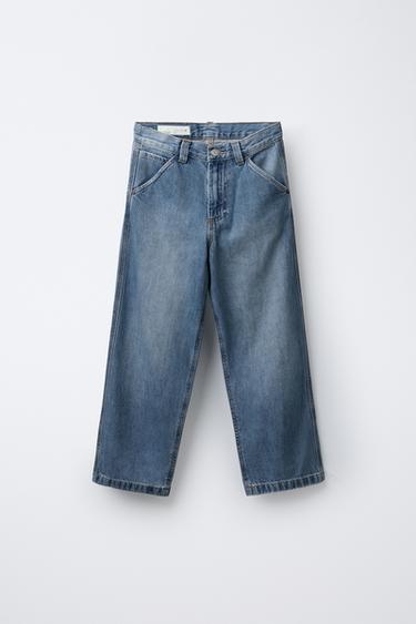 SKATER STRAIGHT LEG JEANS - Mid-blue by Zara - Image 0