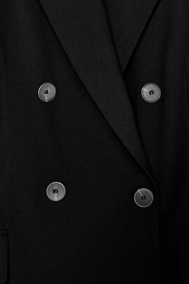 OVERSIZE BLAZER WITH SHOULDER PADS - Black by Zara - Image 6