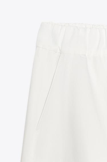PANTALON AMPLE AVEC LIN ZW COLLECTION - Blanc de Zara - Image 3