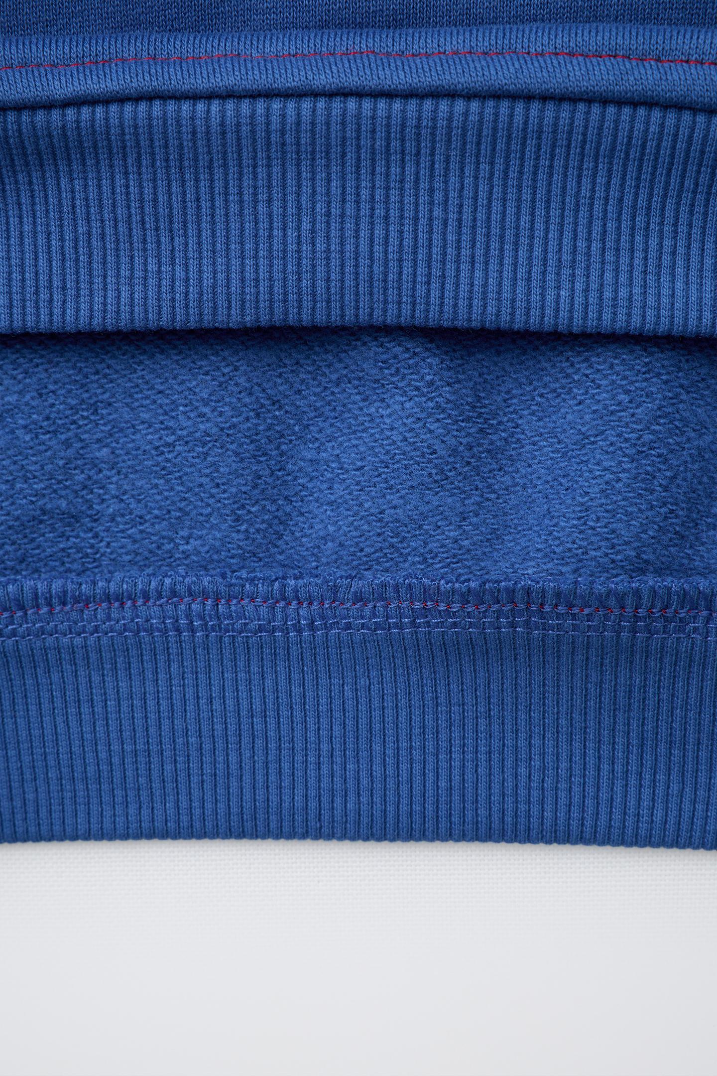 Детская толстовка Zara Contrast Stitch, цвет: Голубоватый — фото 4