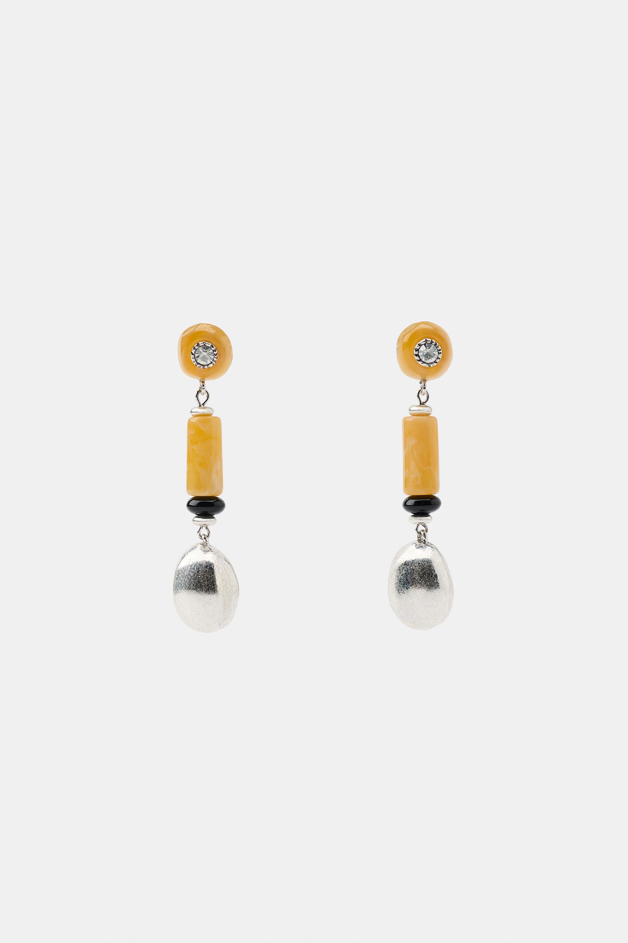 RESIN STONE EARRINGS