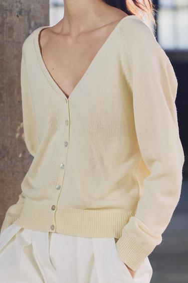 JERSEY PUNTO BOTONES - Crudo de Zara