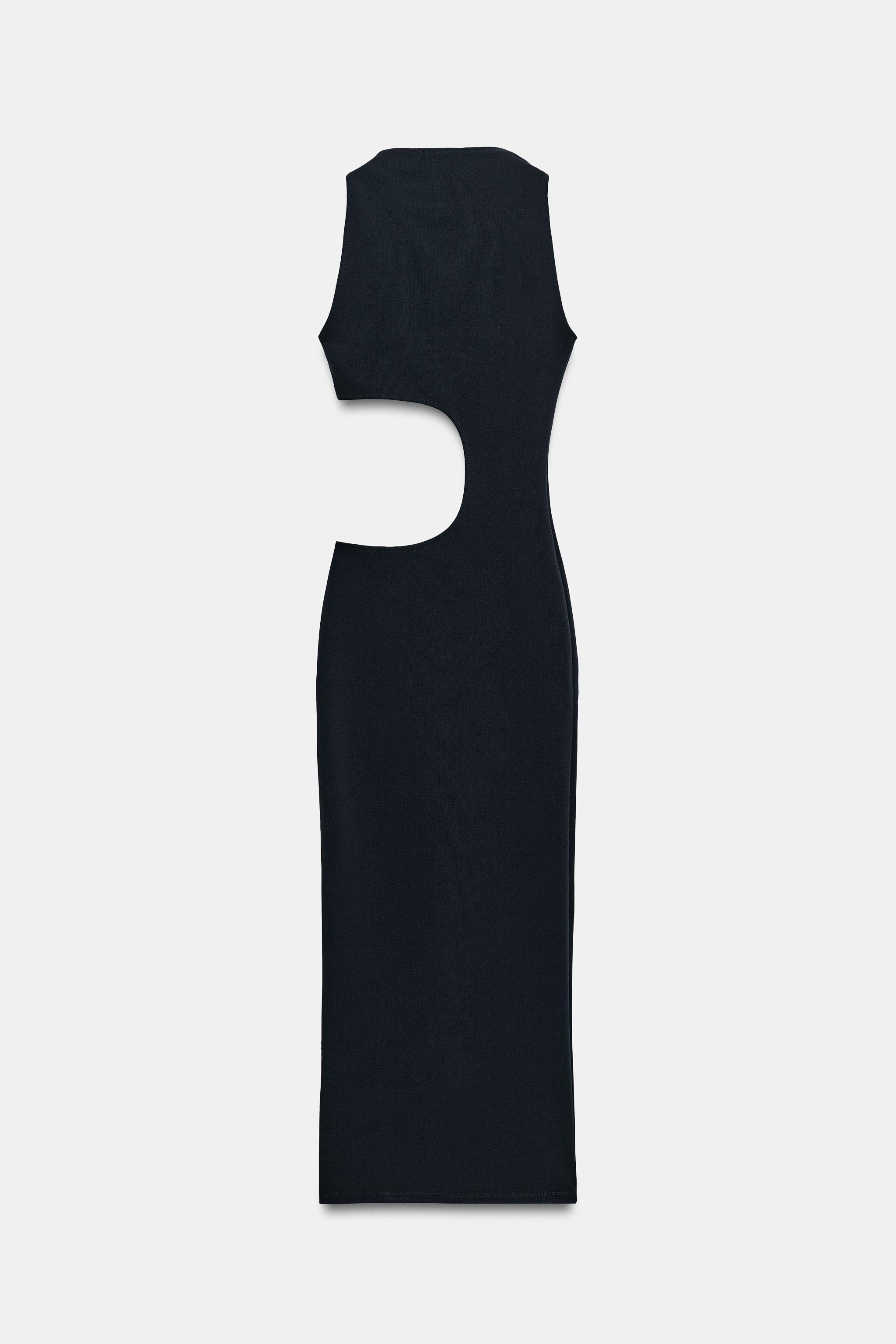 Женские платья Zara STRETCH SLIT MIDI DRESS — фото 8