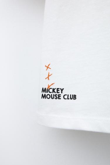 Zara MICKEY MOUSE © DISNEY RAGLAN SLEEVE T-SHIRT - Ecru