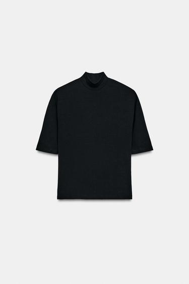CAMISETA CUELLO PERKINS - Negro de Zara