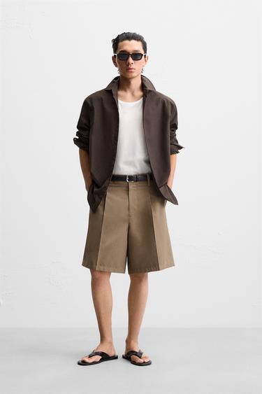 REGULAR-FIT SHORTS - mink fra Zara - Billede 0