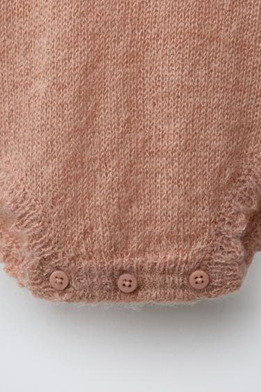 CUTWORK KNIT ROMPER - Beige-pink by Zara - Image 2