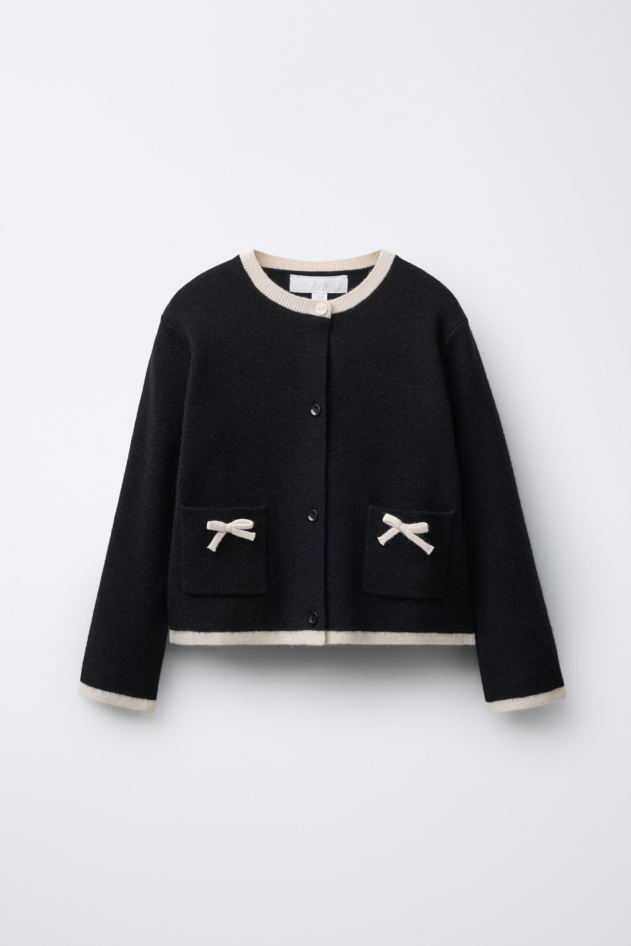 【未開封】ANDMARY Sheer ribbon cardigan Black Moon Logo Knit Fitted Cardigan • Marine Serre