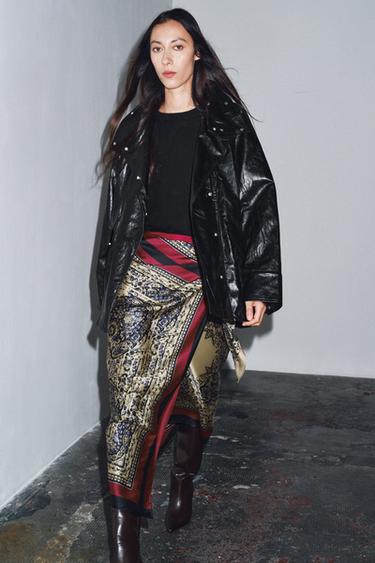 CHAQUETA BRILLO ZW COLLECTION - Negro de Zara - Imagen 0
