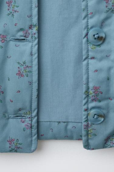 FLORAL PRINT JACKET - Bluish by Zara - Image 8