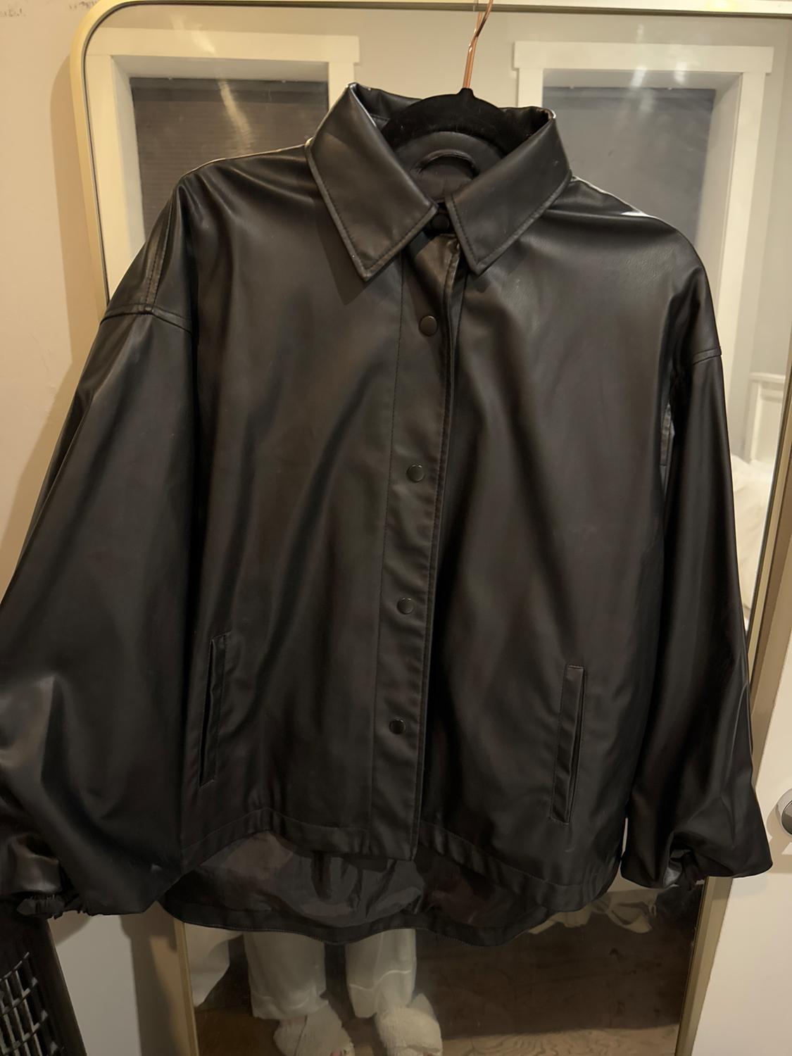 FAUX LEATHER JACKET