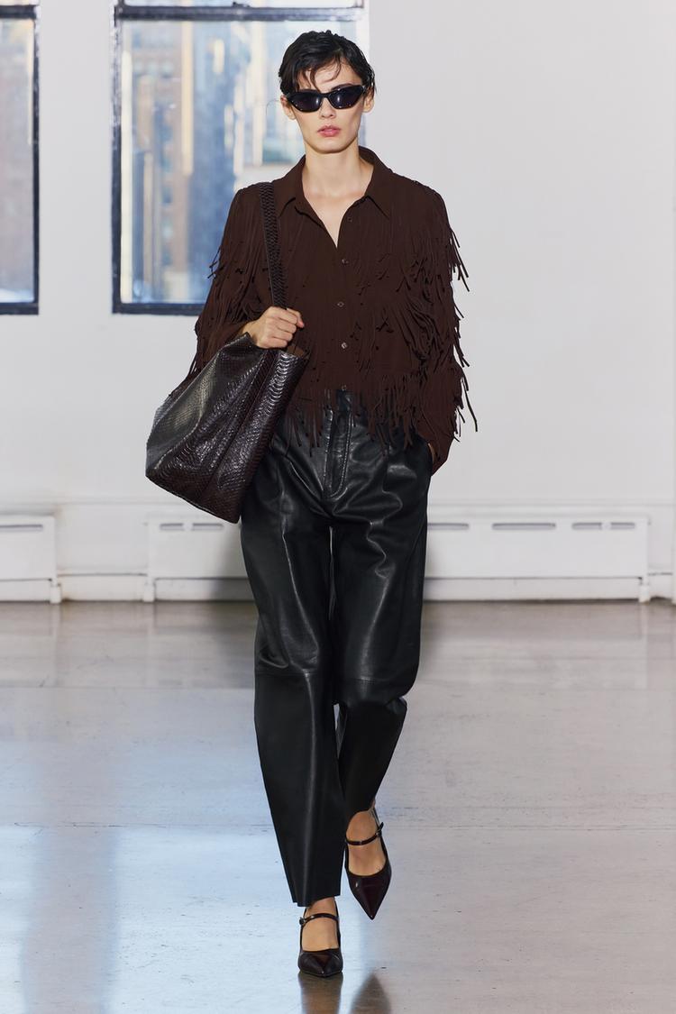 Blusa Camicia Zara Nera Trasparente Pizzo Zara Maglia Nera