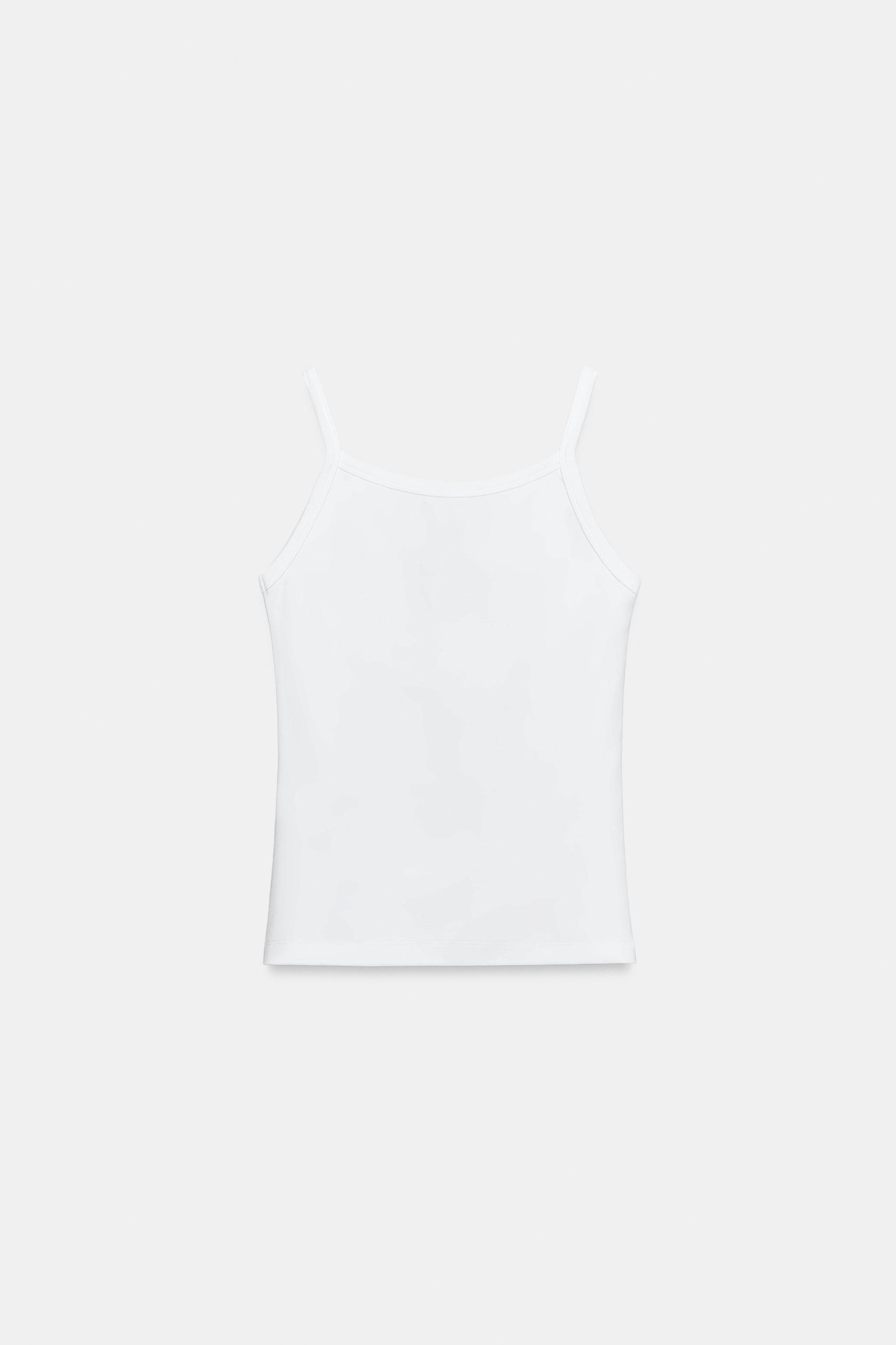 EMBROIDERED STRAP TOP