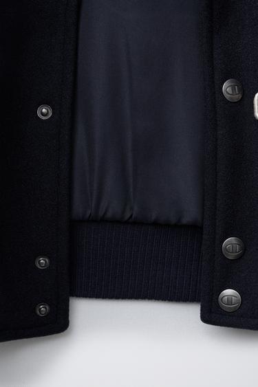 BOMBERJACKE AUS STOFF MIT CHAMPION ® X ZARA PATCHES - Marineblau von Zara
