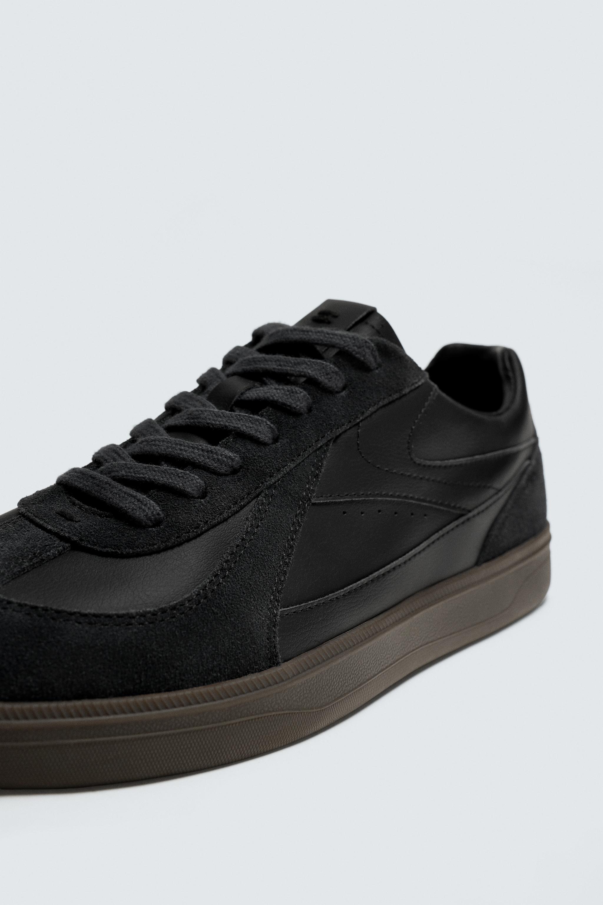 CONTRAST SOLE SNEAKERS