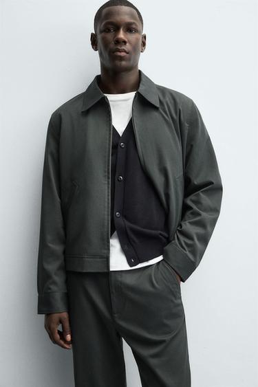 SURCHEMISE REGULAR FIT - Kaki foncé de Zara - Image 5
