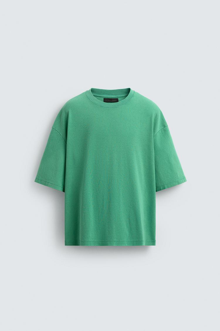ZARA BOXY FIT TEXTURED SWEATSHIRT