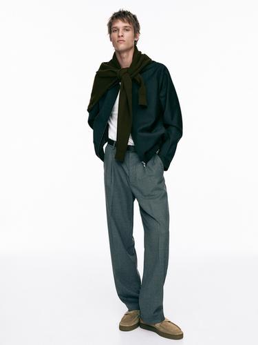 Zara Split leather loafers with caramel sole - Sandy Brown