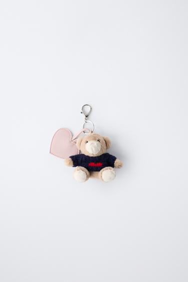 BEAR AND HEART KEY RING - Light brown by Zara - Image 0