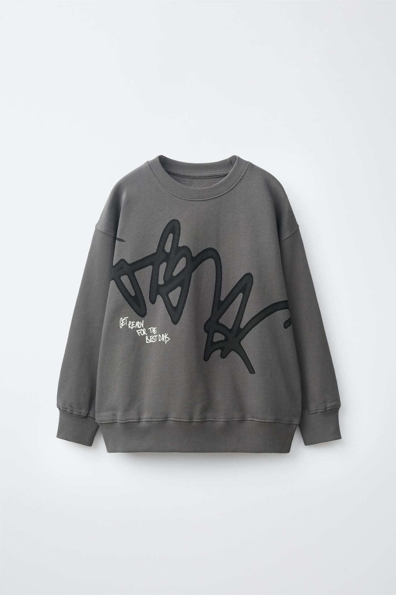 URBAN GRAPHIC SWEATSHIRT — Anthracite grey