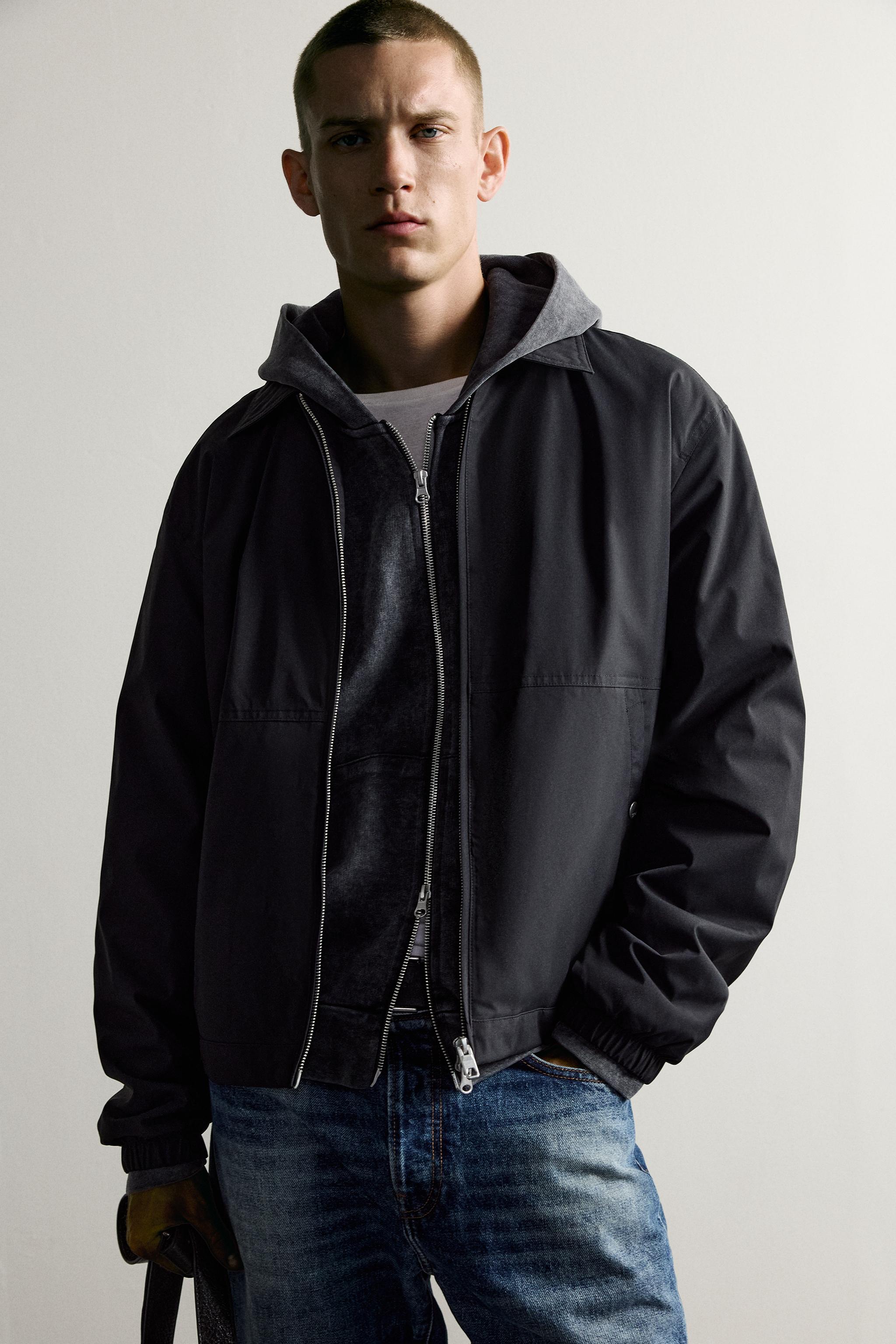 Мужские куртки Zara WATER-REPELLENT TECHNICAL JACKET — фото 5