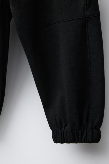 JOGGER INTERLOCK LOGO - Black by Zara - Image 3