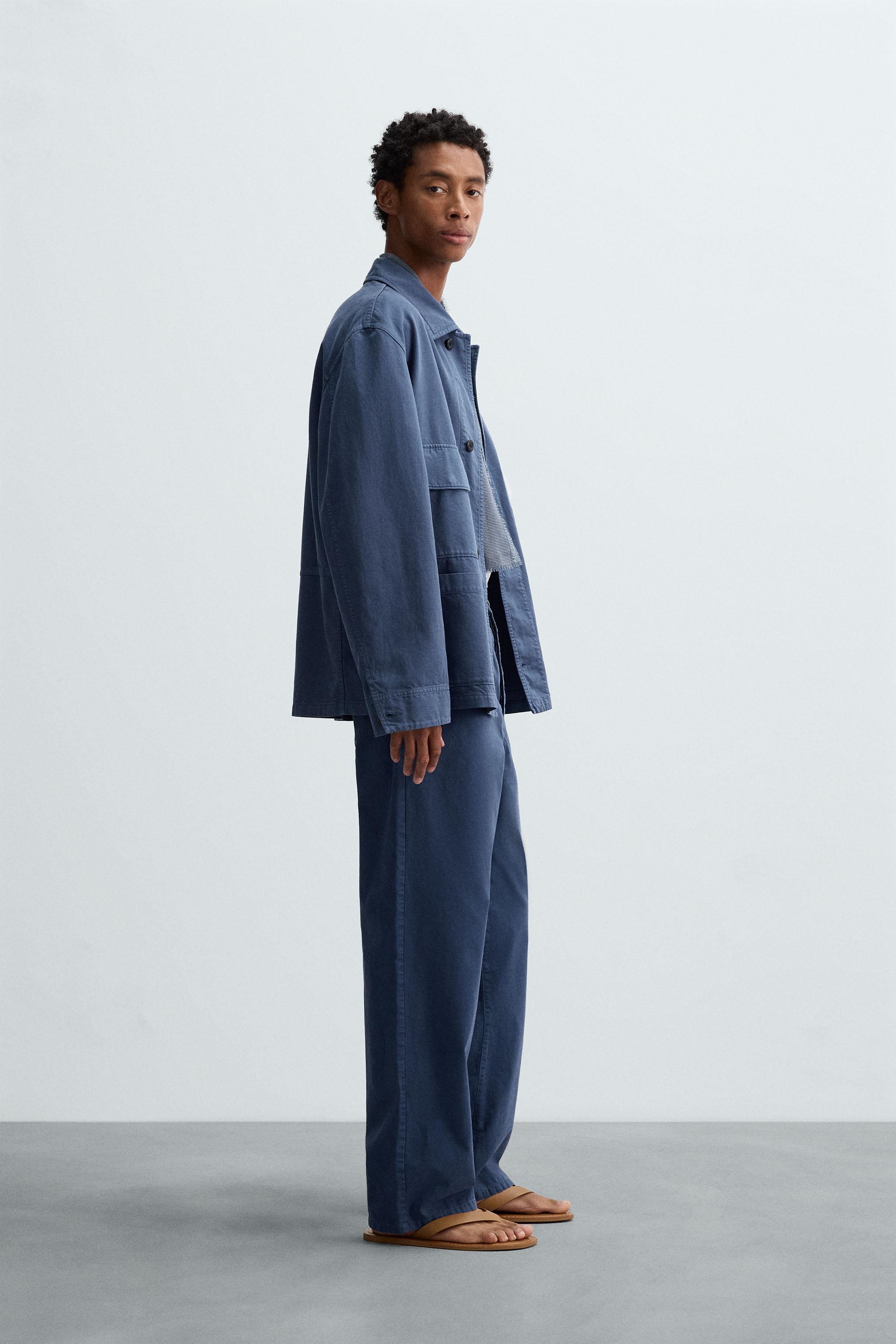 PANTALON STRAIGHT FIT DÉLAVÉ