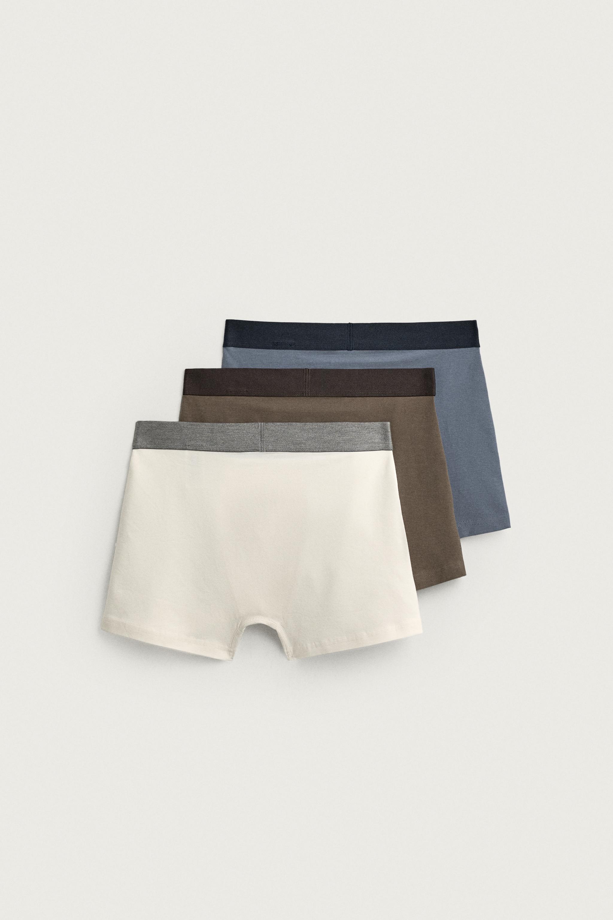 THREE-PACK OF ASSORTED BOXERS — various (alternate view)
