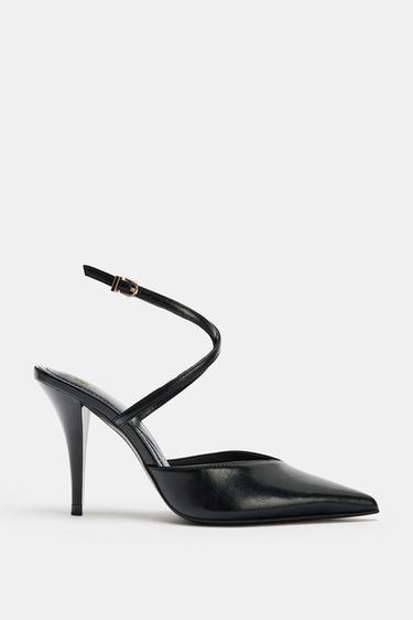 POINTED SLINGBACK SHOES - Black by Zara