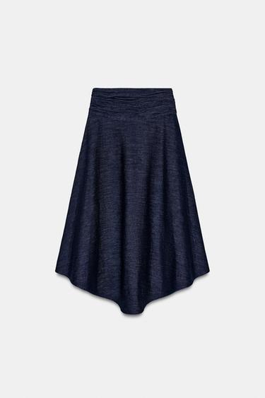 ASYMMETRISCHER Z1975 MIDIROCK - Blau von Zara