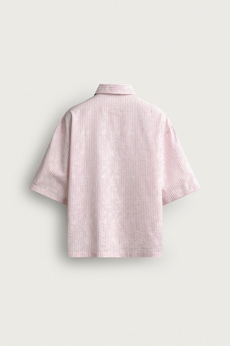 CAMISA JACQUARD RAYADA TEXTURIZADA 8