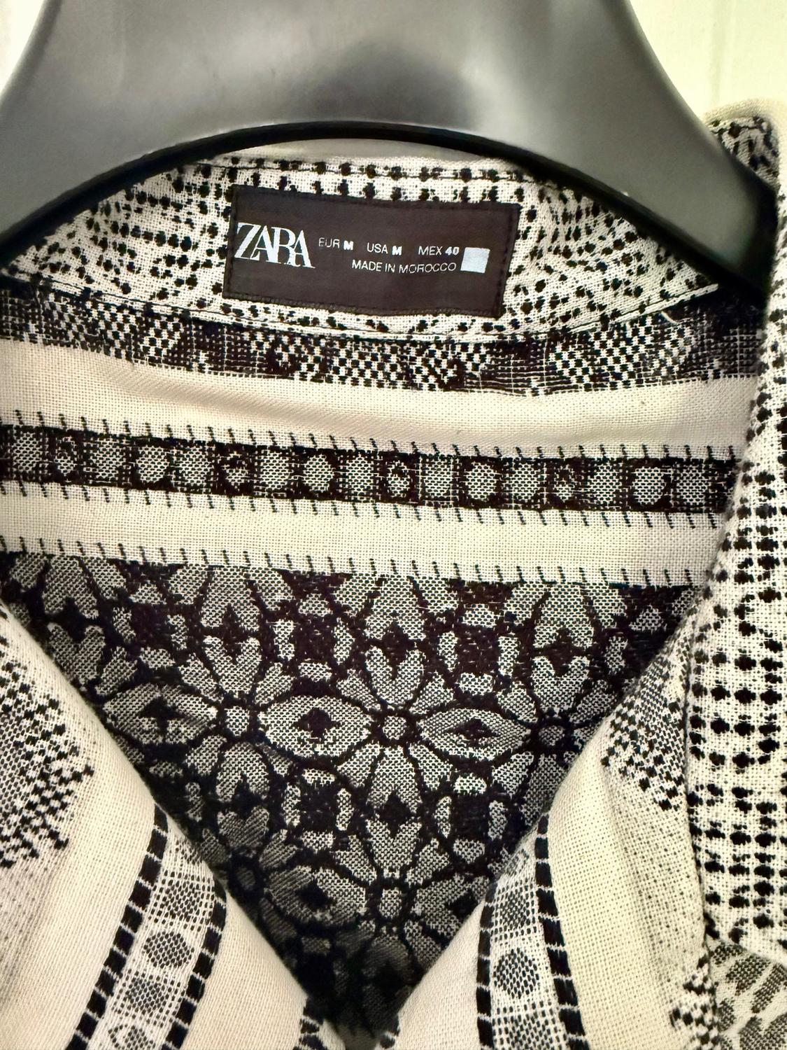 PATTERNED SHORT SLEEVE COTTON SHIRT - Image 3