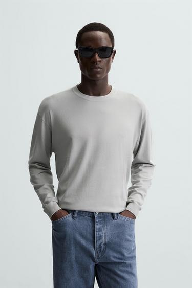 JERSEY ESTRUCTURA SOFT - Gris claro de Zara