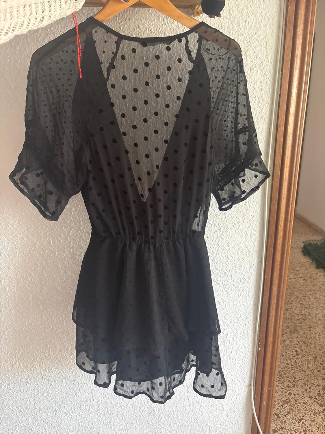 DOTTED MESH MINI DRESS - Image 2
