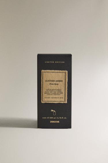 (200 ML) LEATHER AMBER AIR FRESHENER SPRAY - Black by Zara - Image 3