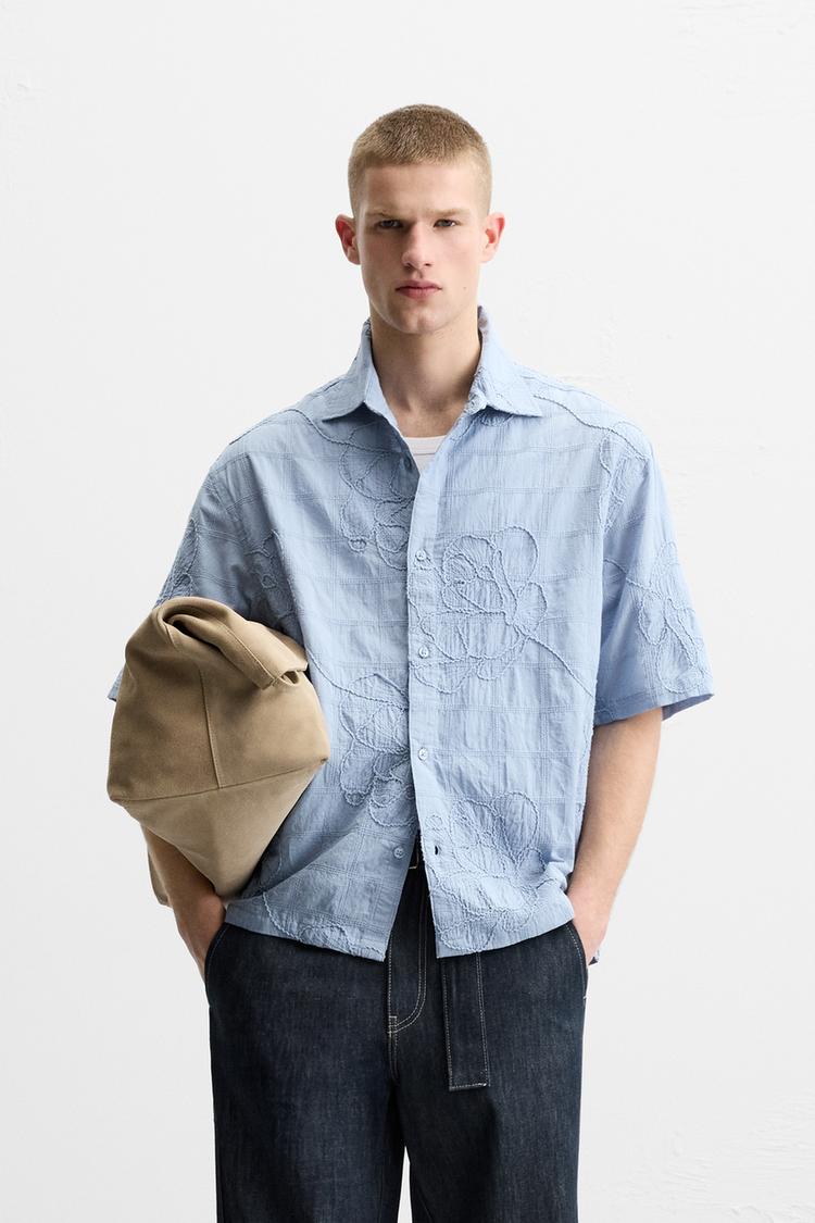 EMBROIDERED JACQUARD SHIRT
