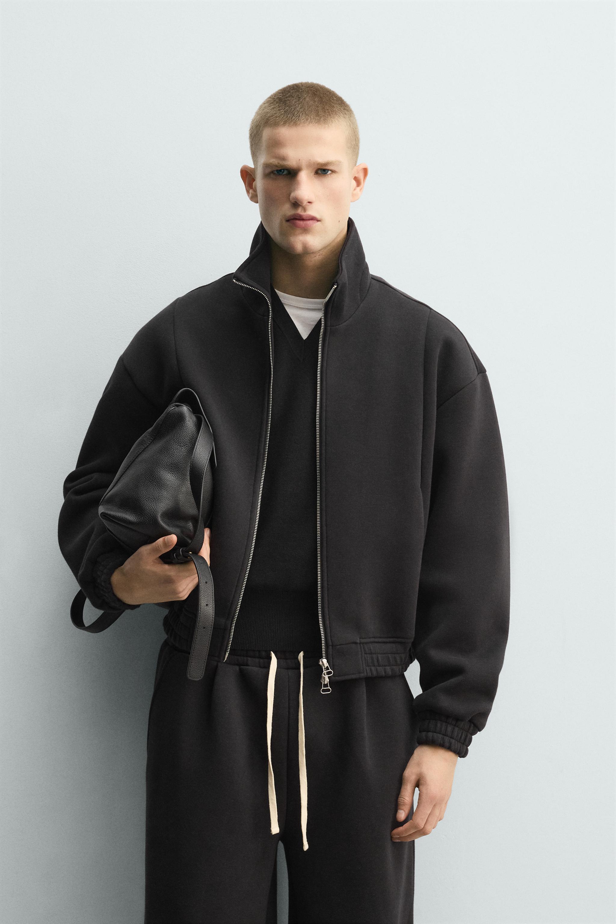 CROPPED FIT TECHNICAL JACKET - Black | ZARA United States