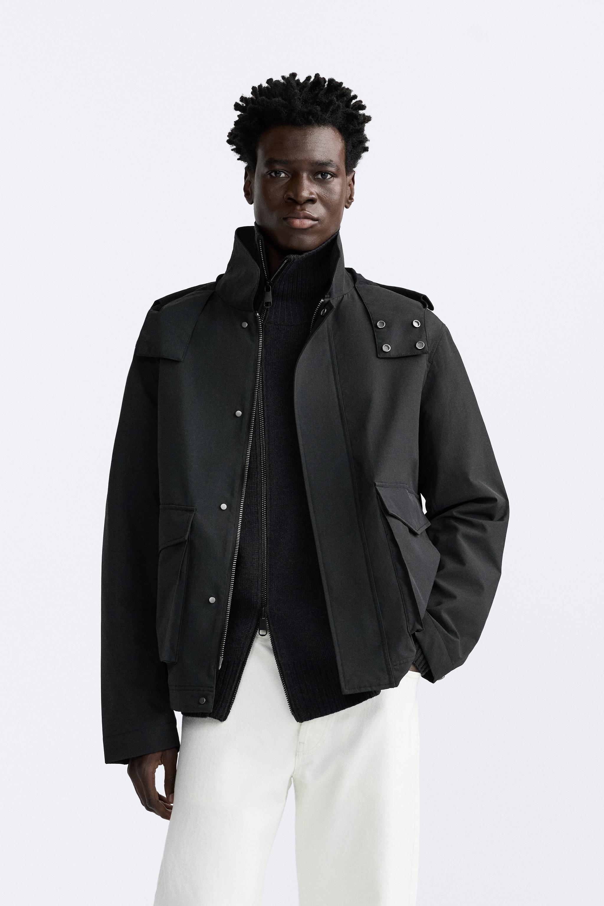 Zara leather outlet jacket sale