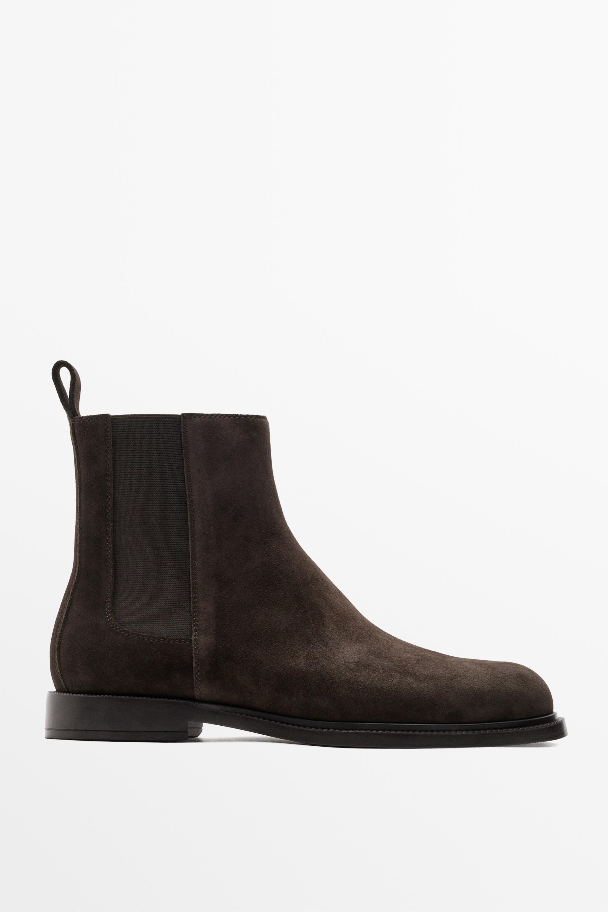 Leather Chelsea ankle boots — Brown