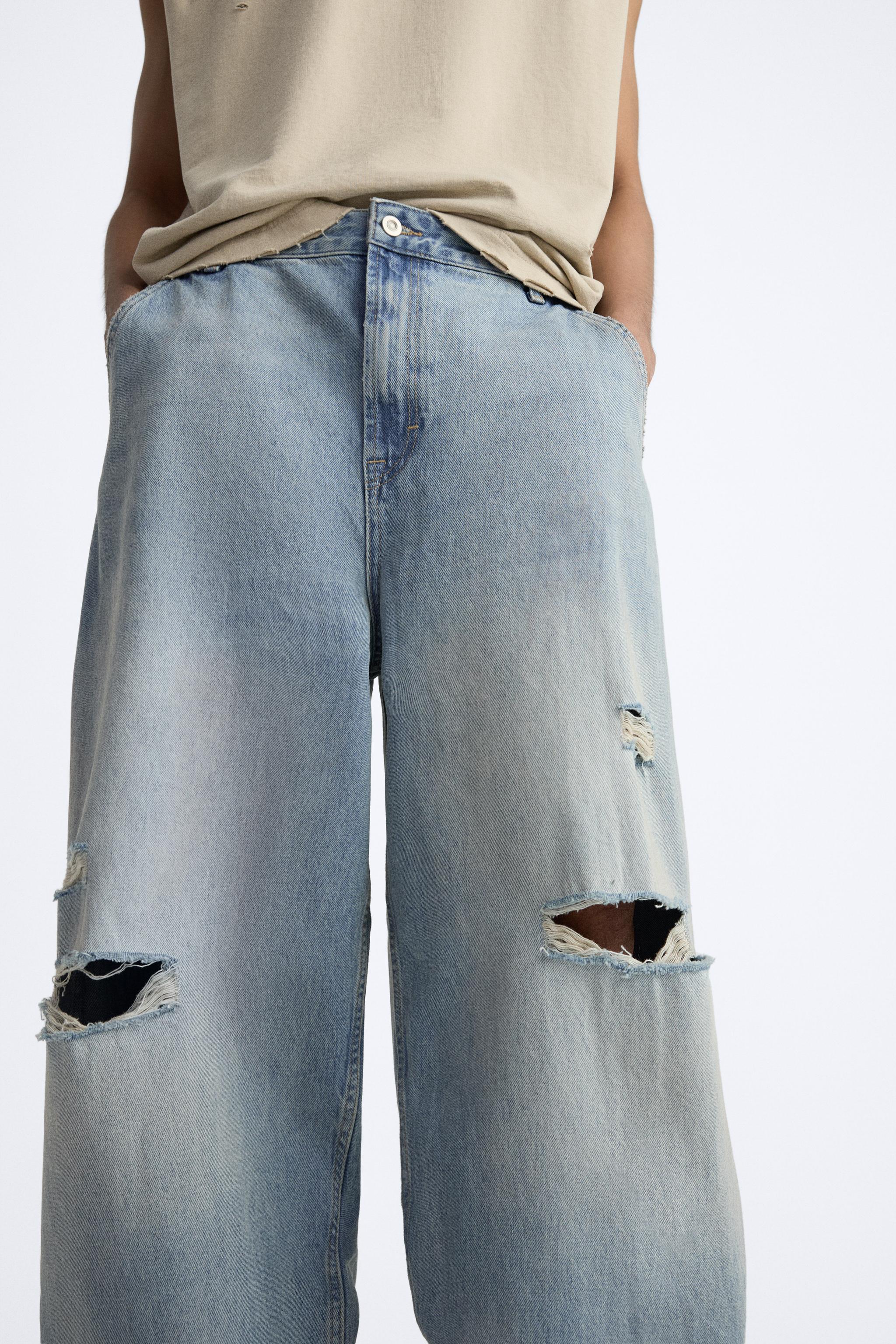 BAGGY FIT JEANS - Mid-blue | ZARA United States