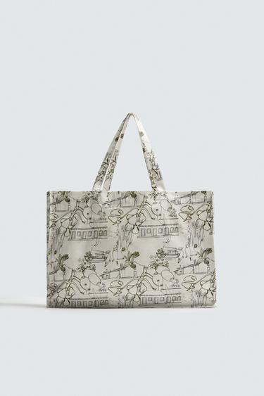 CONTRAST COMBINED FILIPE JARDIM X ZARA TOTE BAG - Printed by Zara