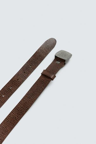 CEINTURE À PLAQUE MÉTALLIQUE - Marron de Zara - Image 3
