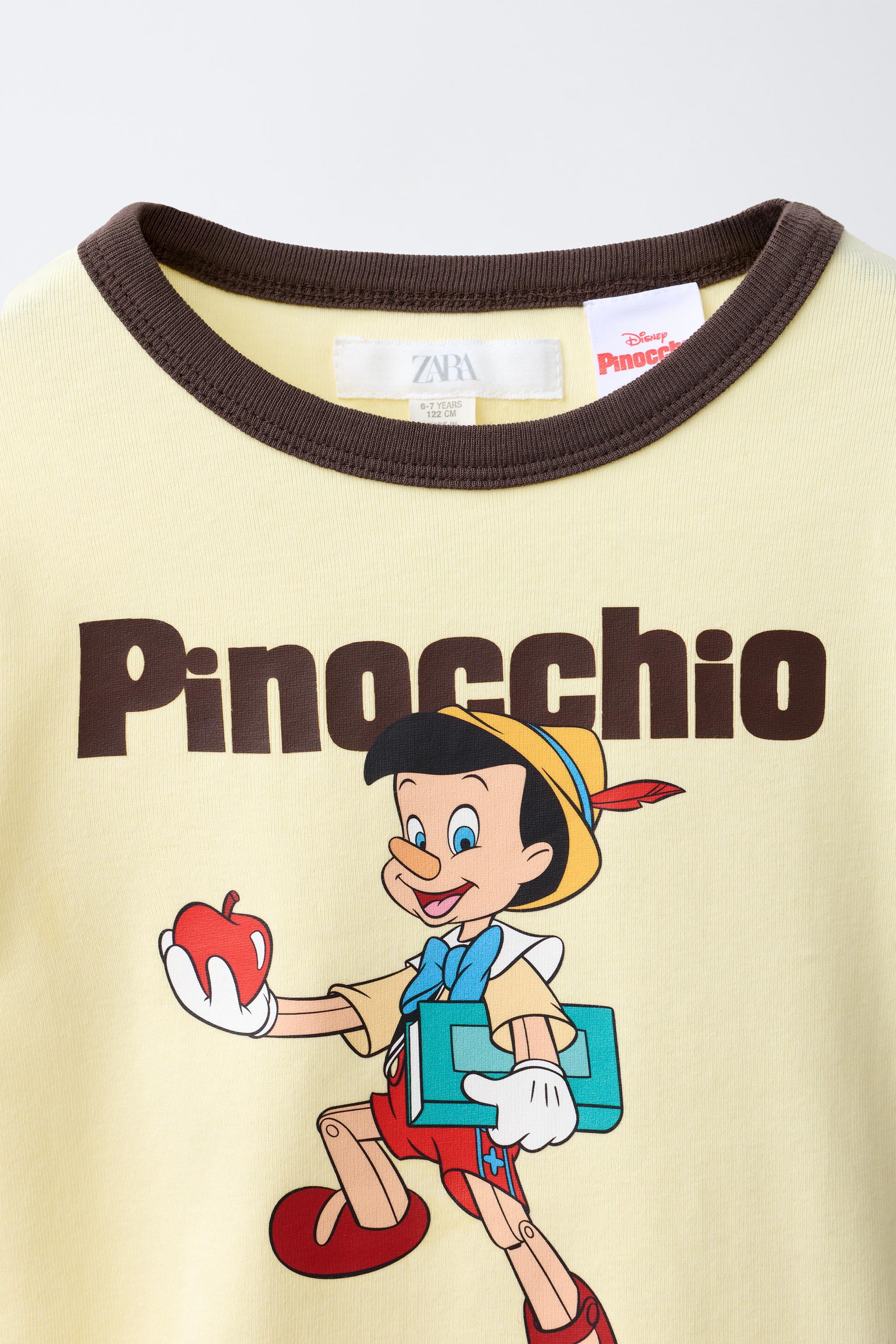 Детские футболки Zara PINOCCHIO © DISNEY PRINT T-SHIRT — фото 4