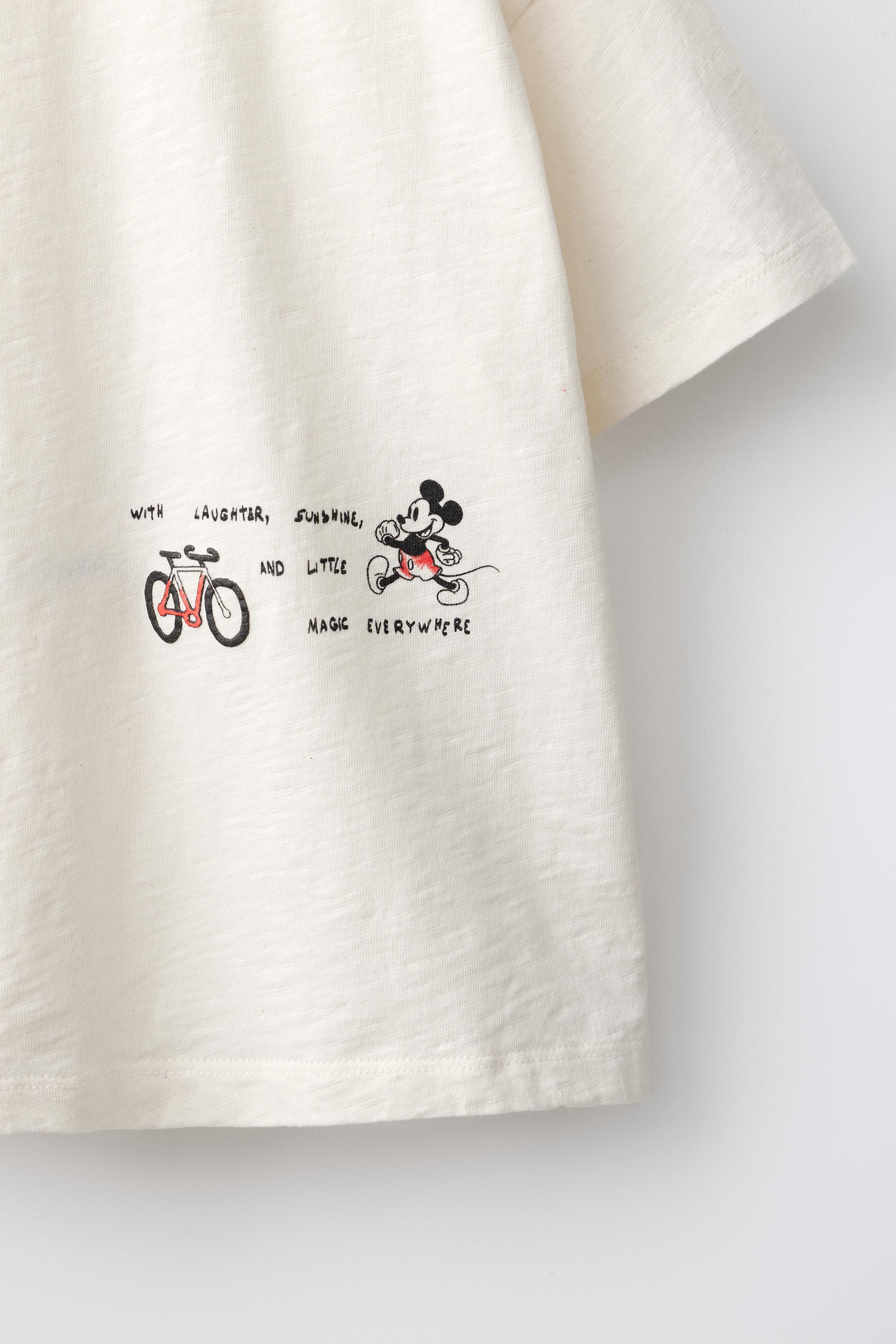 Детские футболки Zara MICKEY MOUSE © DISNEY EMBROIDERED T-SHIRT — фото 5