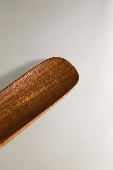 BOUT DE LACET BOIS ACACIA - Beige clair de Zara - Image 2