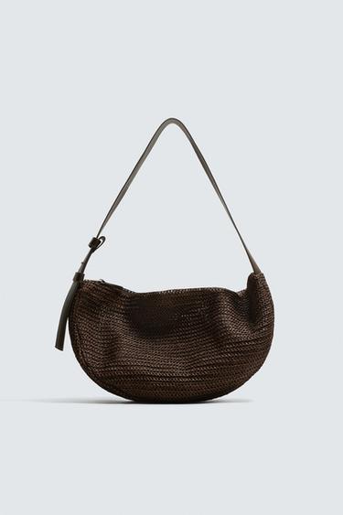 BRAIDED SHOULDER BAG - Brown by Zara