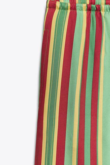 PANTALON DE PYJAMA RAYURES ZW COLLECTION - Multicolore de Zara - Image 12