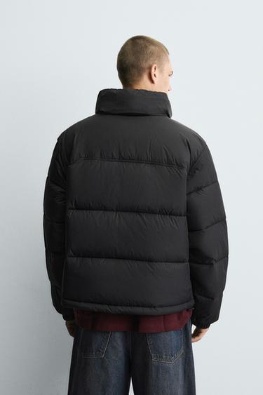 RELAXED FIT QUILTED JACKET - Black by Zara