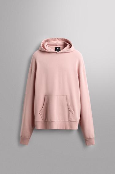 EMBROIDERED HOODIE - Pink by Zara