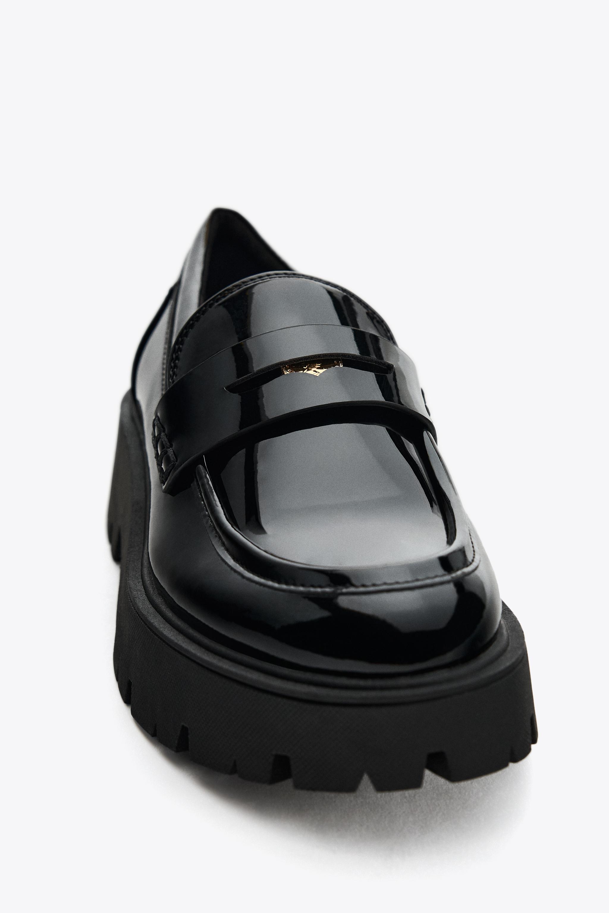 美品HIMIKO トラックソール ビットローファー ブラック 黒 24 ZARA トラックソールローファー - ブラック | ZARA Japan / 日本
